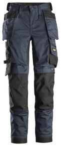 AllroundWork, Dames Stretchwerkbroek met Holsterzakken - SNICKERS WORKWEAR - 6247