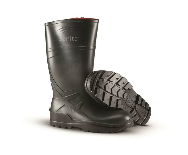 Omega PU rubberwerklaars, O4, groen - SANITA - 8673
