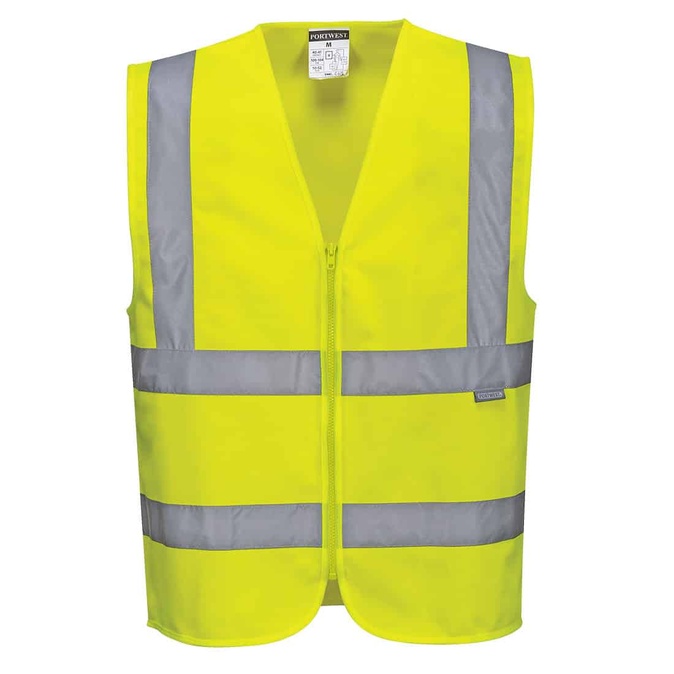 Hi-Vis Zipped Band & Brace Vest - PORTWEST - C375