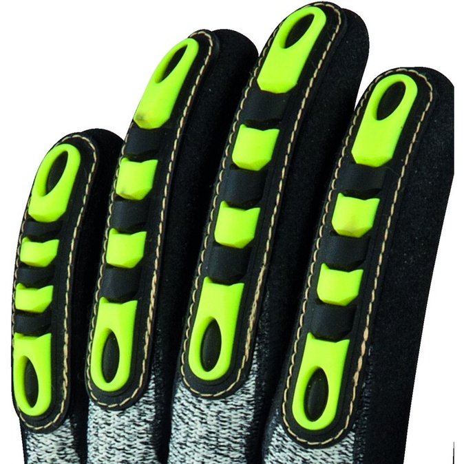 Gebreide handschoen met coating - Aramide, HDPE - Dubbellaags nitril - Jauge : 13 - DELTAPLUS - VV910