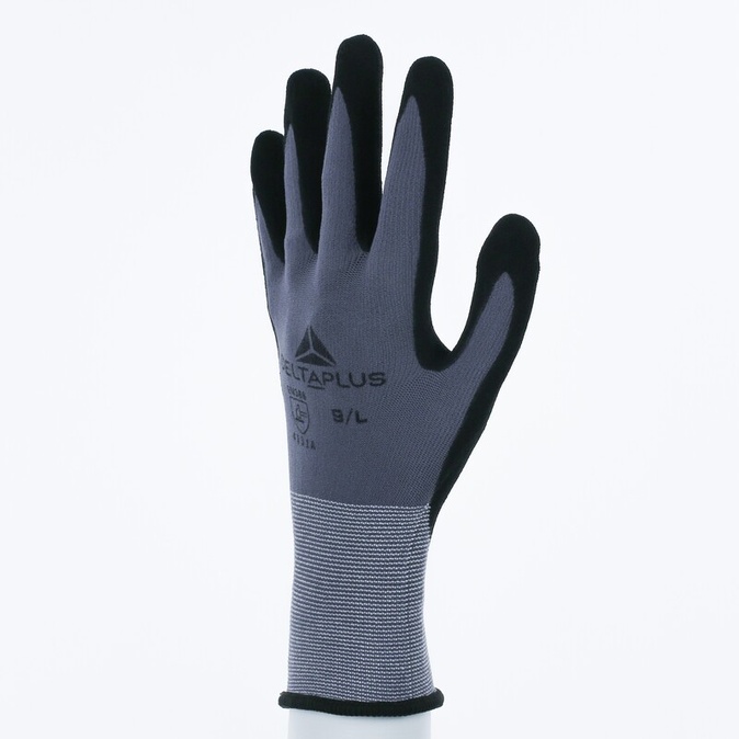 Gebreide handschoen met coating - Polyamide, Spandex - Glad aqua-polymeer - Jauge : 15 - DELTAPLUS - VE726