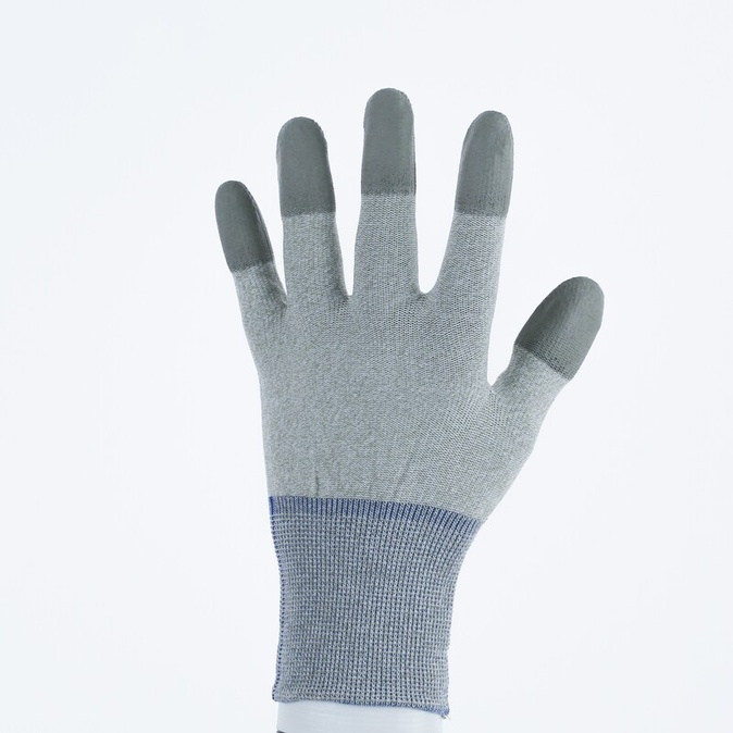 Gebreide handschoen met coating - Kopervezel, Polyamide - PU - Jauge : 15 - DELTAPLUS - VV792