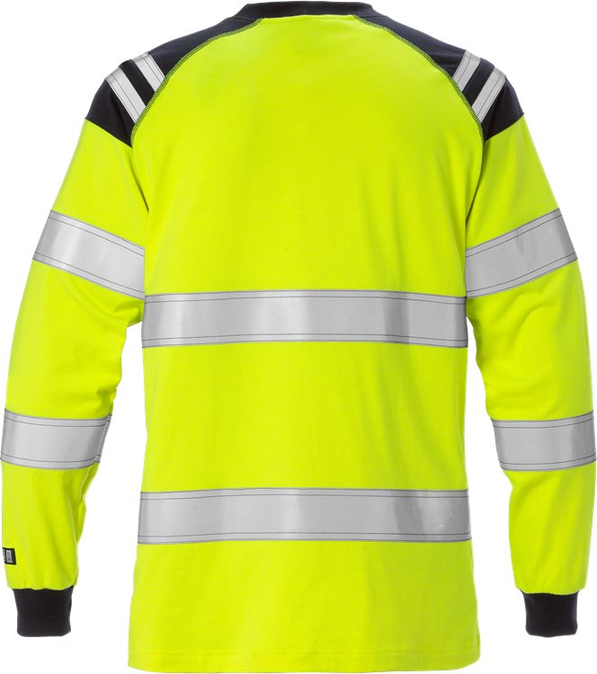 Flamestat Hi vis T-shirt met lange mouw dames klasse 3 7097 TFLH - FRISTADS - FR129522