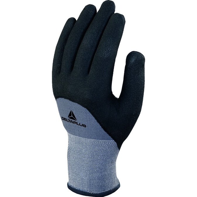 Gebreide handschoen met coating - Polyamide, Spandex - Glad aqua-polymeer - Jauge : 15 - DELTAPLUS - VE729