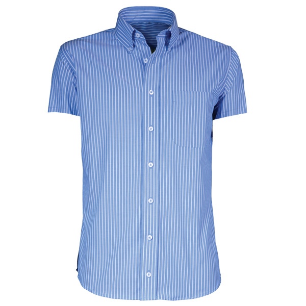GC BLUE SHIRT SHORT SLEEVE - GIOVANNI CAPRARO - GC-121-36