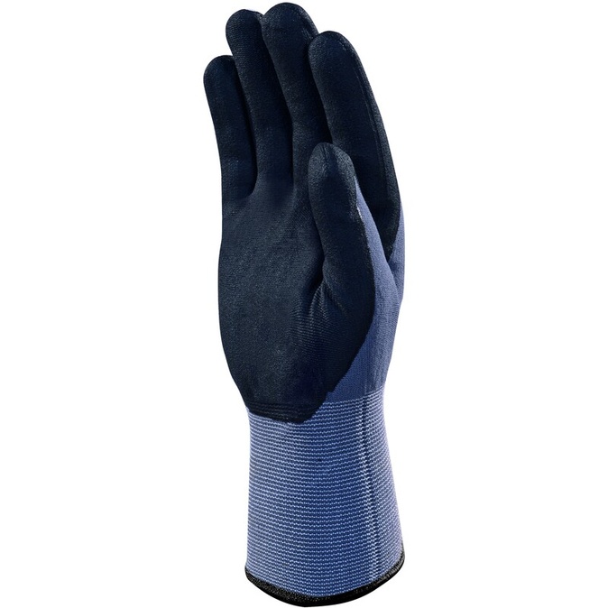 Gebreide handschoen met coating - Polyamide, Spandex - Glad aqua-polymeer - Jauge : 15 - DELTAPLUS - VE726