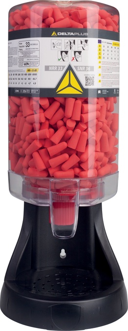 DISPENSER MET 500 PAAR OORDOPPEN CONIC500 - DELTAPLUS - CONICDISPLAY