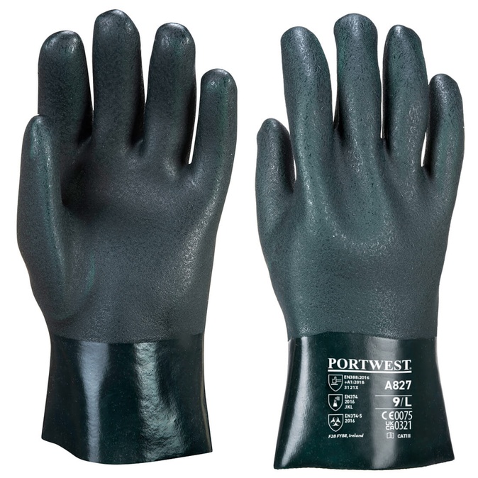 Double Dipped PVC handschoen 27cm - PORTWEST - A827