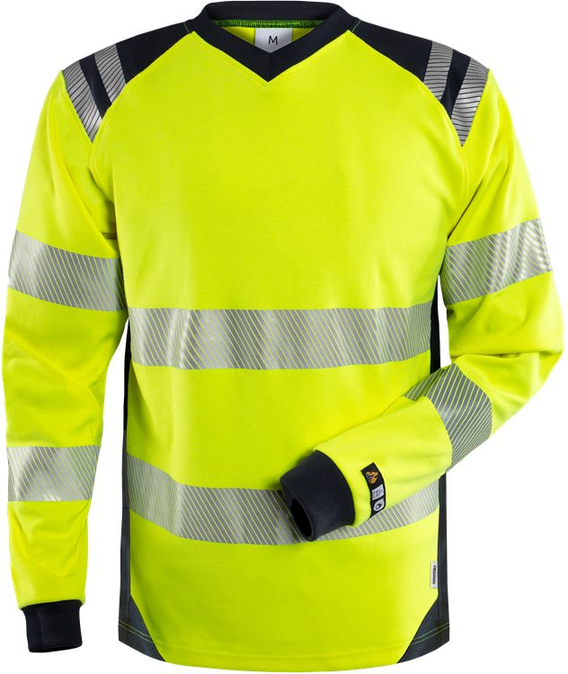 Flamestat high-vis T-shirt lange mouwen klasse 3 7359 TFL - FRISTADS - FR131147