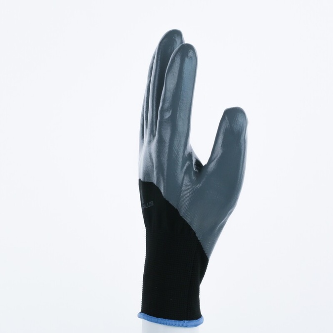 Gebreide handschoen met coating - Polyester - Glad Nitril - Jauge : 13 - DELTAPLUS - VE715