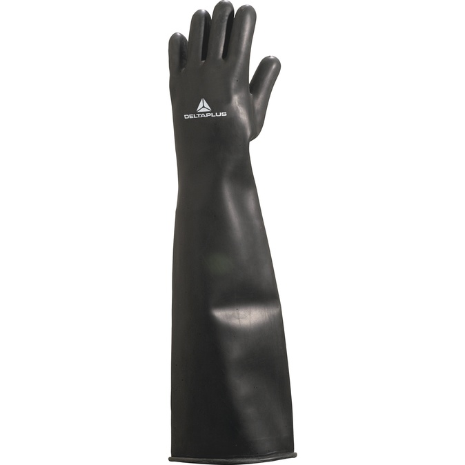 ZWARTE LATEX HANDSCHOEN LENGTE 60 CM - DELTAPLUS - LA600