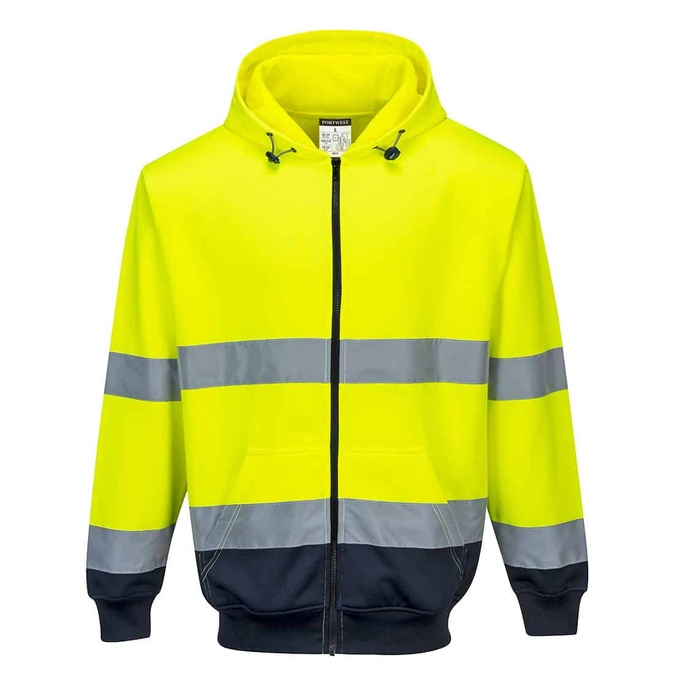 Two-Tone Zip Front Hoodie - PORTWEST - B317