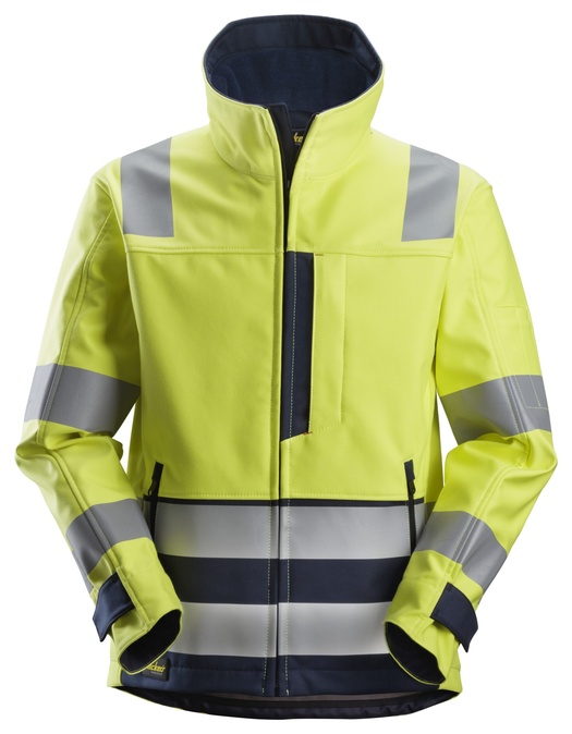 ProtecWork, Soft shell Jack, High-Vis Klasse 3 - Snickers Workwear - 1260
