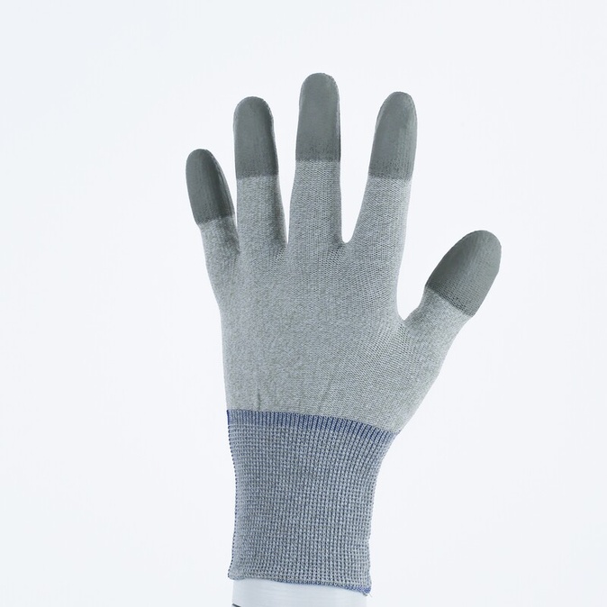 Gebreide handschoen met coating - Kopervezel, Polyamide - PU - Jauge : 15 - DELTAPLUS - VV792