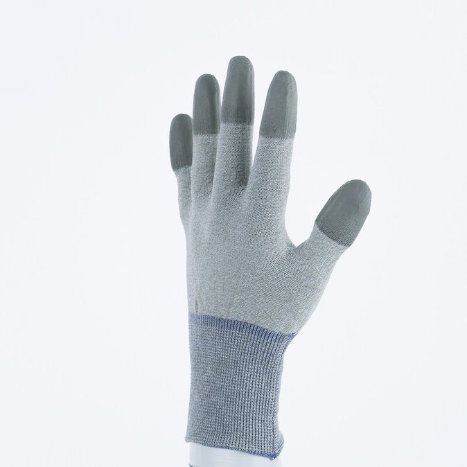Gebreide handschoen met coating - Kopervezel, Polyamide - PU - Jauge : 15 - DELTAPLUS - VV792