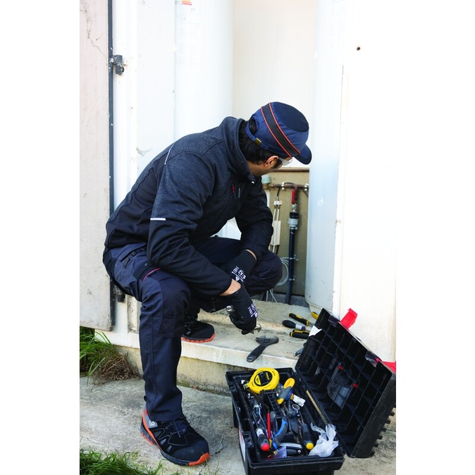 lage werkschoen - Leder - Splitleder-Fluweel - Zool : EVA/Nitril - DELTAPLUS - BROOKLYNS3