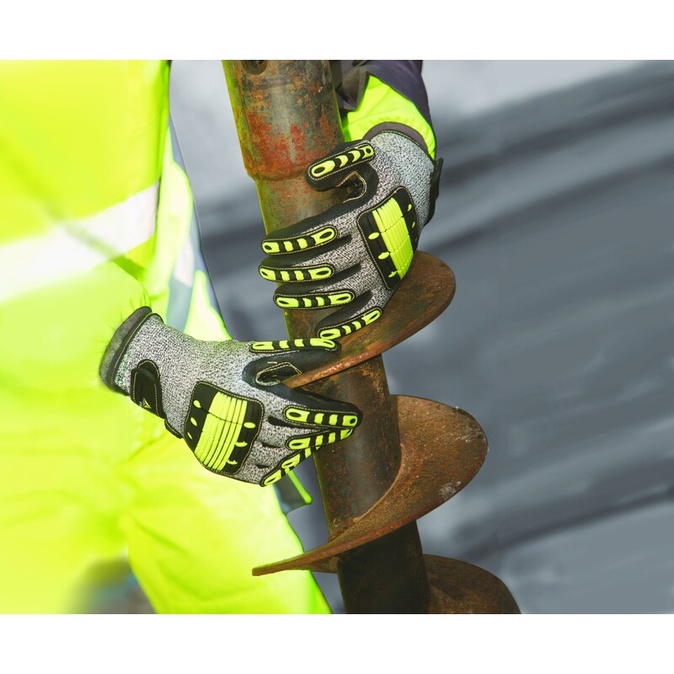 Gebreide handschoen met coating - Aramide, HDPE - Dubbellaags nitril - Jauge : 13 - DELTAPLUS - VV910