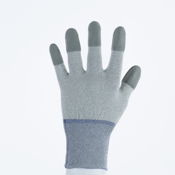 Gebreide handschoen met coating - Kopervezel, Polyamide - PU - Jauge : 15 - DELTAPLUS - VV792