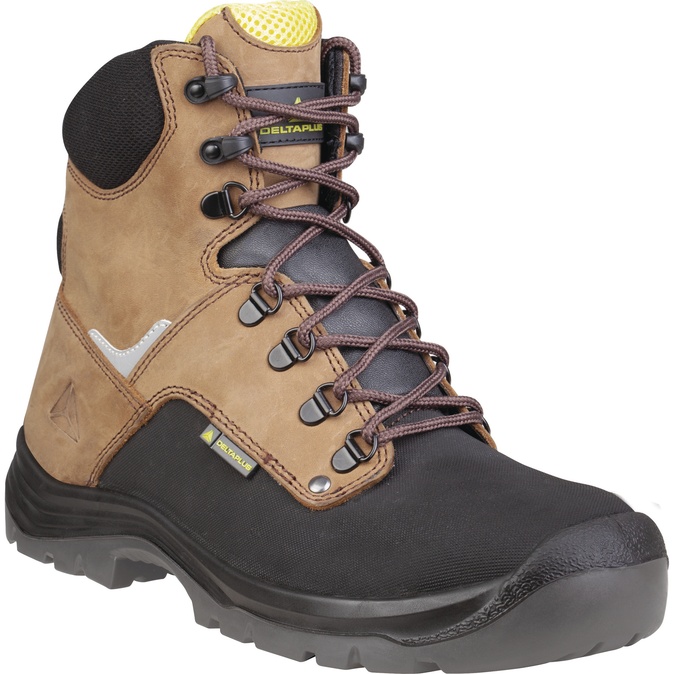 HOGE werkschoenen VAN RUNDERLEER EN SPLITLEDER MET PU COATING - S3 CR SRC - DELTAPLUS - ATACAMAS3