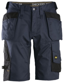 AllroundWork, Stretch Loose fit Korte werkbroek met Holsterzakken - SNICKERS WORKWEAR - HU-6151