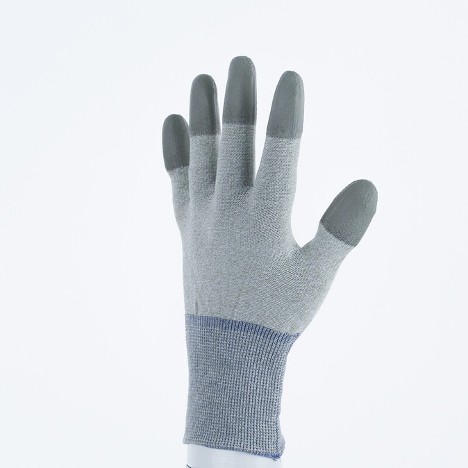 Gebreide handschoen met coating - Kopervezel, Polyamide - PU - Jauge : 15 - DELTAPLUS - VV792