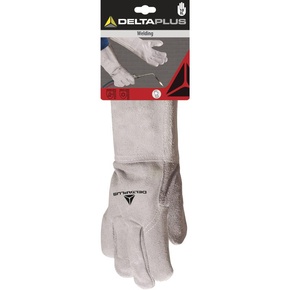 LASHANDSCHOEN VAN RUNDSPLITLEDER - MANCHET 15 CM - DELTAPLUS - DPTC715