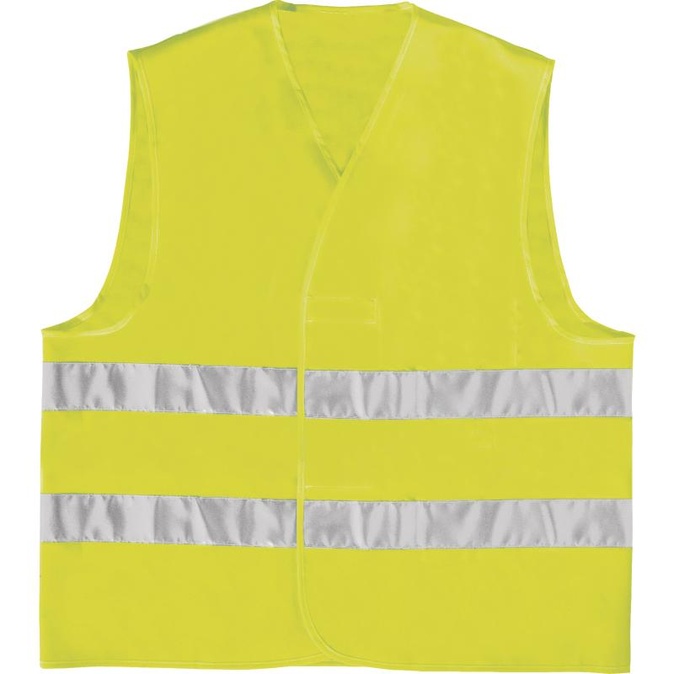 SIGNAALVEST VAN POLYESTER - PARALLELLE BANDEN - DELTAPLUS - GILP2