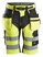 FlexiWork, High-Vis Korte werkbroek met Holsterzakken Klasse 1 - SNICKERS WORKWEAR - 6933