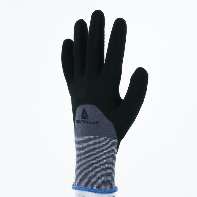 Gebreide handschoen met coating - Polyamide, Spandex - Glad aqua-polymeer - Jauge : 15 - DELTAPLUS - VE729
